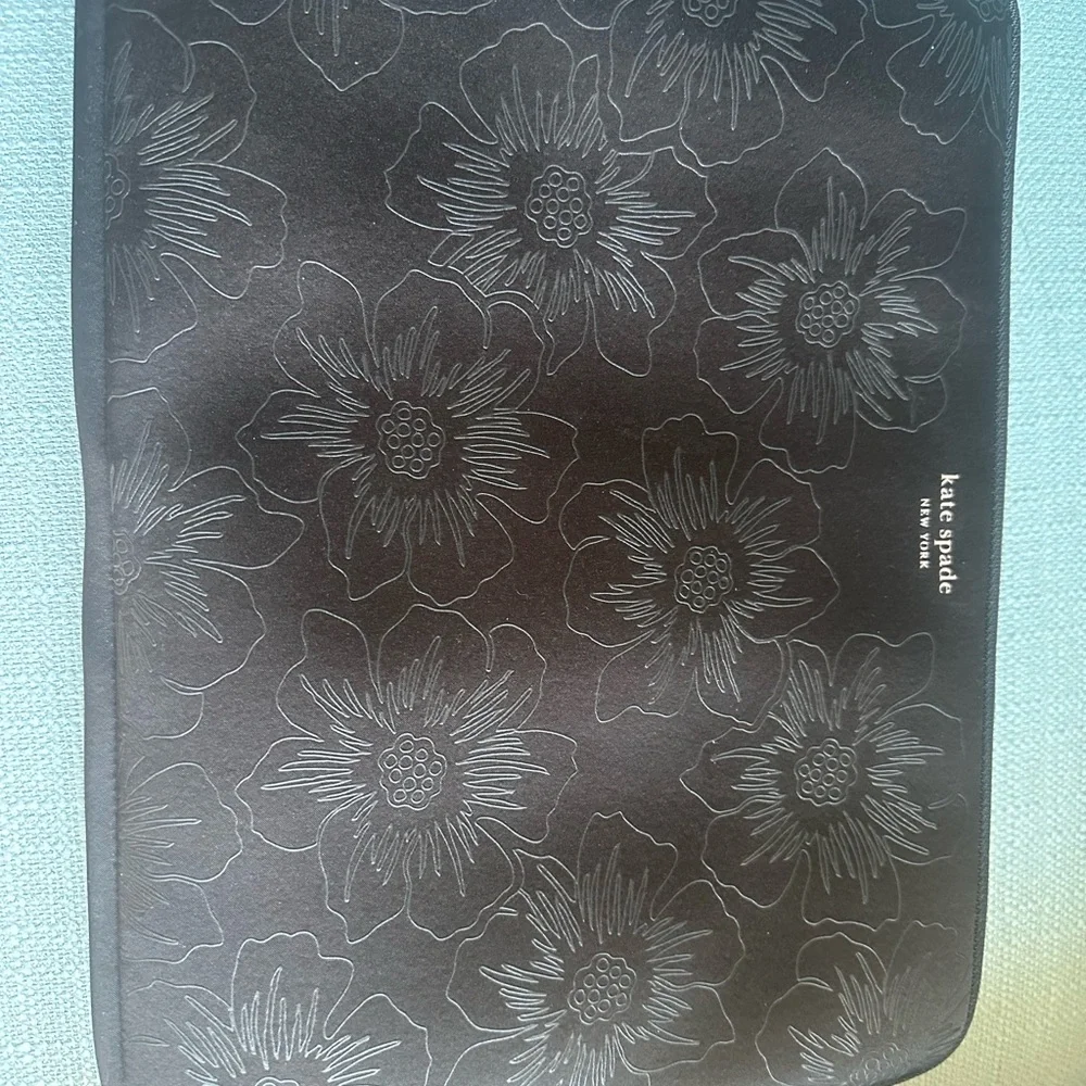 Kate Spade Black Floral Pouch